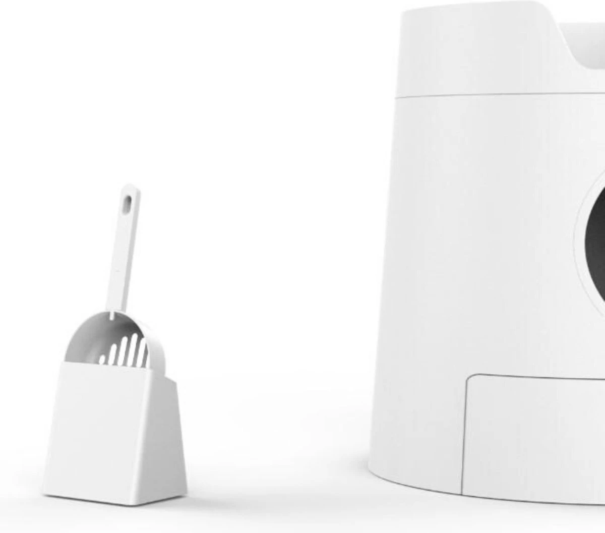 A Sunny Day Kattenbak Met Lade, Bedje En Krabplank - Inclusief Schepje - Design Kattenbak - Wit - Dichte Kattenbak - Kattenbak Gesloten 5 A Sunny Day Kattenbak Met Lade, Bedje En Krabplank - Inclusief Schepje - Design Kattenbak - Wit - Dichte Kattenbak - Kattenbak Gesloten - Afbeelding 3