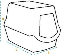 Trixie Berto Kattenbak Overdekt Met Zeef Scheidingssysteem Taupe - 59X39X42 CM -Winkel Voor Kattenbenodigdheden 1200x1061 4