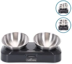 Nobleza Katten Voerbakjes - Ergonomische Dubbele Voerbak - Anti Braak Voerbak Voor Katten - Zwart - Dubbel - RVS 23 Nobleza Katten Voerbakjes - Ergonomische Dubbele Voerbak - Anti Braak Voerbak Voor Katten - Zwart - Dubbel - RVS -Winkel Voor Kattenbenodigdheden 1200x1063 1