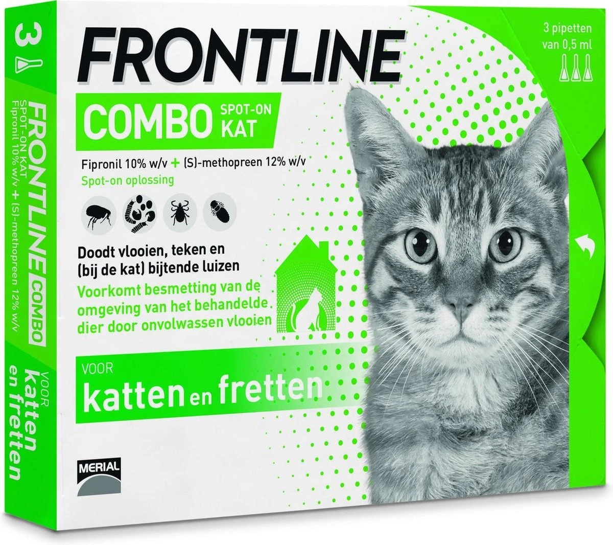 Frontline Combo Anti Vlooienmiddel En Tekenmiddel Kat - 3 Pipetten 11 Frontline Combo Anti Vlooienmiddel En Tekenmiddel Kat - 3 Pipetten - Afbeelding 9