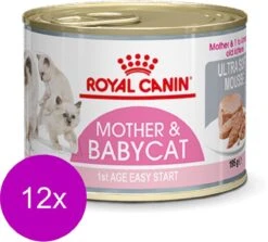 Royal Canin Wet Mother & Babycat Mousse - Kattenvoer - 195 Gr