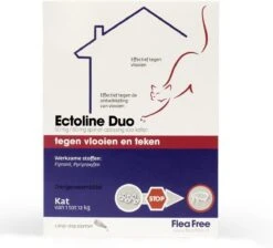 Flea Free Ectoline Duo Kat - Tegen Vlooien En Teken - 2 Pipetten -Winkel Voor Kattenbenodigdheden 1200x1087