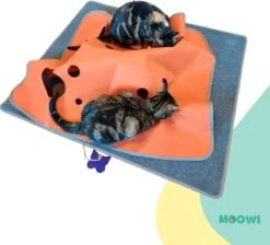 Moowi - Katten Speel Kleed – Kattentunnel – Hide And Seek Spel – Deken Kat – Kattenspeelgoed – Speelmat Katten Grijs – Incl. 2 Sisal Ballen En Verenspeeltje -Winkel Voor Kattenbenodigdheden 1200x1089 2
