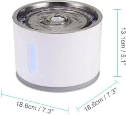 Merkloos Drinkfontein Voor Hond En Kat - RVS Waterbak - Dieren Drinkbak - Vers Water Fontein - Drinkfontein Katten- 3 Standen - 2.4 Liter - Incl. 1 Koolstoffilter -Winkel Voor Kattenbenodigdheden 1200x1092 1