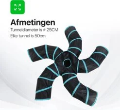 Tavaro Kattentunnel 5 Gangen - Met Speelbal - Kattenspeelgoed - Zwart / Blauw -Winkel Voor Kattenbenodigdheden 1200x1102 4