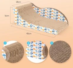 Nobleza 46AL4 - Krabplank - Katten Krabspeelgoed Sofa Krabkarton - 45x28x16CM -Winkel Voor Kattenbenodigdheden 1200x1112 3