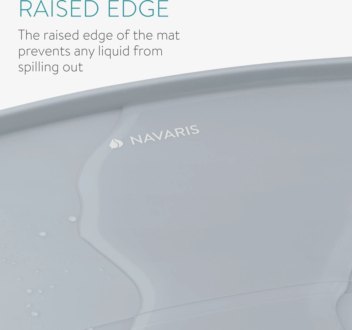 Navaris Siliconen Voederbakmat Voor Katten - Waterdichte Anti-slip Mat Voor Voerbak En Waterbak - 50x32 Cm - In Grijs Kattendesign 5 Navaris Siliconen Voederbakmat Voor Katten - Waterdichte Anti-slip Mat Voor Voerbak En Waterbak - 50x32 Cm - In Grijs Kattendesign - Afbeelding 3