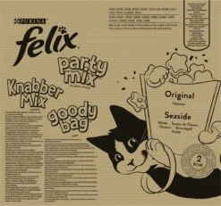 Felix Cat Snacks Party Mix - Kattensnacks Original En Seaside - 16 X 60g -Winkel Voor Kattenbenodigdheden 1200x1124 1