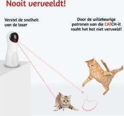 Merkloos Automatisch Kattenspeeltje Laser Intelligent Interactief Voor Katten – Laser Kat – 3 Verschillende Standen – Incl. Oplaadkabel – Geruisloze Motor -Winkel Voor Kattenbenodigdheden 1200x1129 6