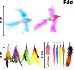 Filo Kattenhengel Set + 12 Kattenspeeltjes – Speelhengels Interactief Kattenspeelgoed – Hengel Kattenspeeltje Kittens - Speelgoed Speelhengel Vis Kat En Kitten 13 Filo Kattenhengel Set + 12 Kattenspeeltjes – Speelhengels Interactief Kattenspeelgoed – Hengel Kattenspeeltje Kittens - Speelgoed Speelhengel Vis Kat En Kitten -Winkel Voor Kattenbenodigdheden 1200x1137 10