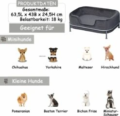 PawHut Hondenbank Met Rugleuning Huisdierenbank Met Metalen Poten Hondenbed Kattenbank D04-157 22 PawHut Hondenbank Met Rugleuning Huisdierenbank Met Metalen Poten Hondenbed Kattenbank D04-157 -Winkel Voor Kattenbenodigdheden 1200x1154 3