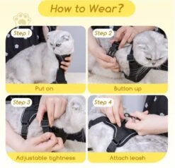 Nobleza Kattenharnas M Reflecterend Zwart Met Riem -Winkel Voor Kattenbenodigdheden 1200x1156 5