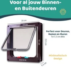 Mmoods Kattenluik – Zwarte Kattentunnel Maat L – Weersbestendig Dankzij Borstel – 4 Vergrendelingsstanden – Geschikt Voor Binnen En Buiten -Winkel Voor Kattenbenodigdheden 1200x1157 7
