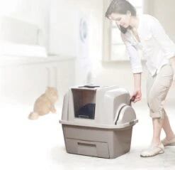 Catit Kattenbak - Incl. 4 Afvalzakken - Grijs/Wit - 67 X 48 X 46 Cm -Winkel Voor Kattenbenodigdheden 1200x1161 13