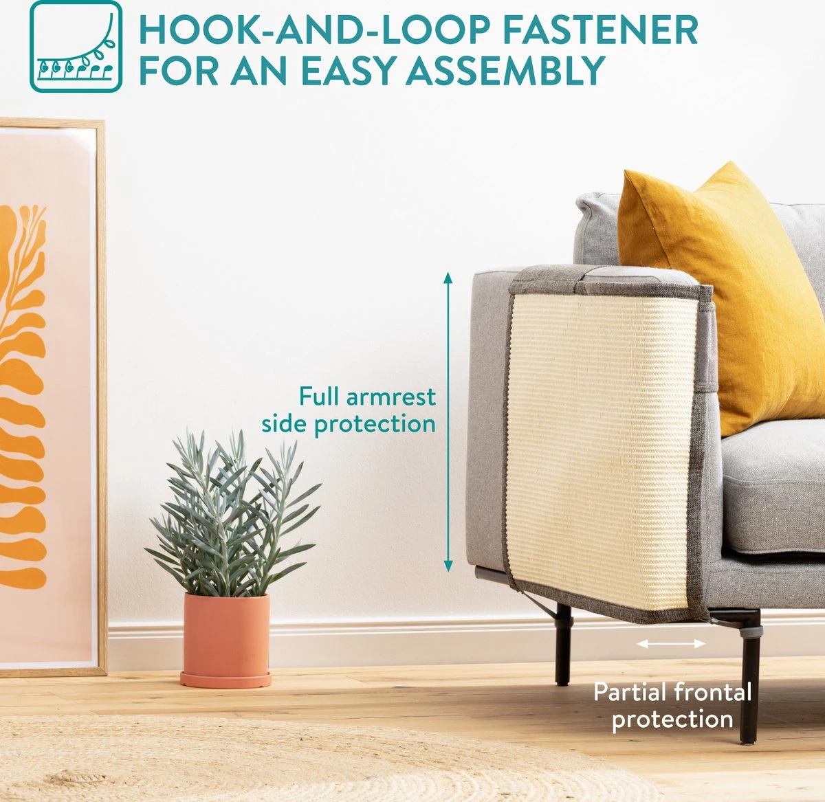 Navaris Katten Krabmat - Bescherming Van Meubels - Voor Banken En Stoelen - Krabbescherming - Rechtsdraaiend 15 Navaris Katten Krabmat - Bescherming Van Meubels - Voor Banken En Stoelen - Krabbescherming - Rechtsdraaiend - Afbeelding 13