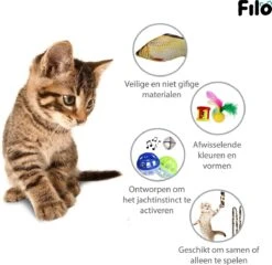 Filo Kattenspeelgoed Set 30 Stuks - Kattenspeeltje Kattentunnel - Kattenhengel - Kattenveertjes - Vis Met Kattenkruid - Kattenspeeltjes Intelligentie Kitten - Interactief Speelgoed Katten - Poezen Speeltjes -Winkel Voor Kattenbenodigdheden 1200x1167 7
