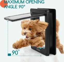 Nobleza Kattenluik Met Tunnel - 4 Vergrendelingsstanden - Weerbestendig - Binnen En Buiten - 28.5 X 25 Cm - Maat XL - Zwart -Winkel Voor Kattenbenodigdheden 1200x1173 6