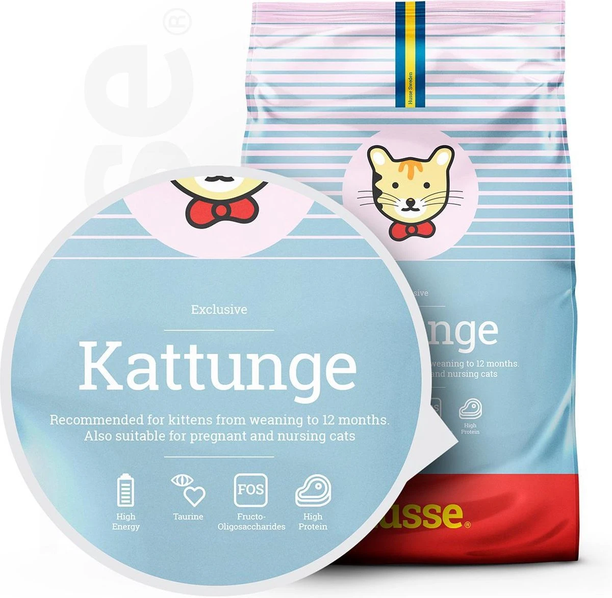 Husse Kattunge Kitten - 2 Kg - Kittenvoer - Kattenvoer - Kittenbrokjes 5 Husse Kattunge Kitten - 2 Kg - Kittenvoer - Kattenvoer - Kittenbrokjes - Afbeelding 3