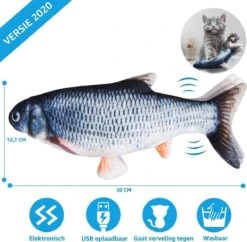 TwinQ Dansende Vis - Bewegende Vis Met Kattenkruid - Kattenspeeltjes - USB Oplaadbaar - Speelgoed Voor Katten - Incl. Kattenlampje -Winkel Voor Kattenbenodigdheden 1200x1175 11