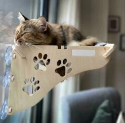 Merkloos Arnillo - Kattenhangmat - Kattenhangmat Raam - Kattenmand - Kattenbed - Kattenbed Raam - Kat Decoratie - Houten Kattenhangmat -Winkel Voor Kattenbenodigdheden 1200x1175 6