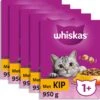 Whiskas 1+ Kattenbrokken - Kip - Doos 5 X 950 G -Winkel Voor Kattenbenodigdheden 1200x1177 6