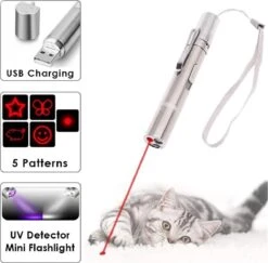 Merkloos Laserpen - Daily Accessoires - USB Oplaadbaar - Kattenspeeltjes - Laserlampje - 7 Verschillende Standen - RVS Zilver - Zaklamp - UV Lamp – Kattenspeelgoed 16 Merkloos Laserpen - Daily Accessoires - USB Oplaadbaar - Kattenspeeltjes - Laserlampje - 7 Verschillende Standen - RVS Zilver - Zaklamp - UV Lamp – Kattenspeelgoed -Winkel Voor Kattenbenodigdheden 1200x1179 7