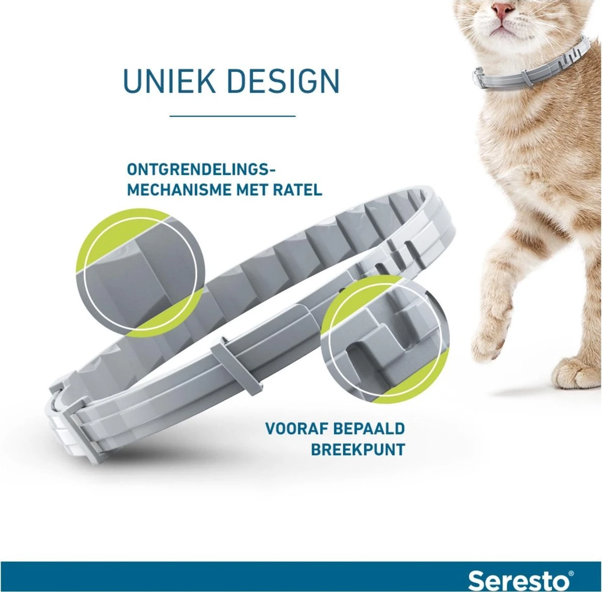 Seresto Teken- En Vlooienband - Anti Tekenmiddel - Kat - 38 Cm 4 Seresto Teken- En Vlooienband - Anti Tekenmiddel - Kat - 38 Cm - Afbeelding 2