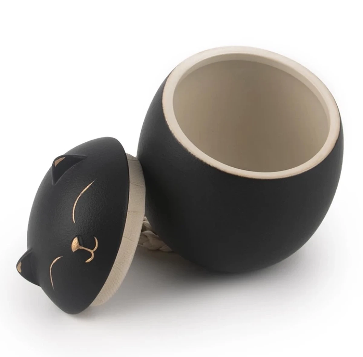 Zwarte Poezen Mini Urntje 4 Zwarte Poezen Mini Urntje - Afbeelding 2