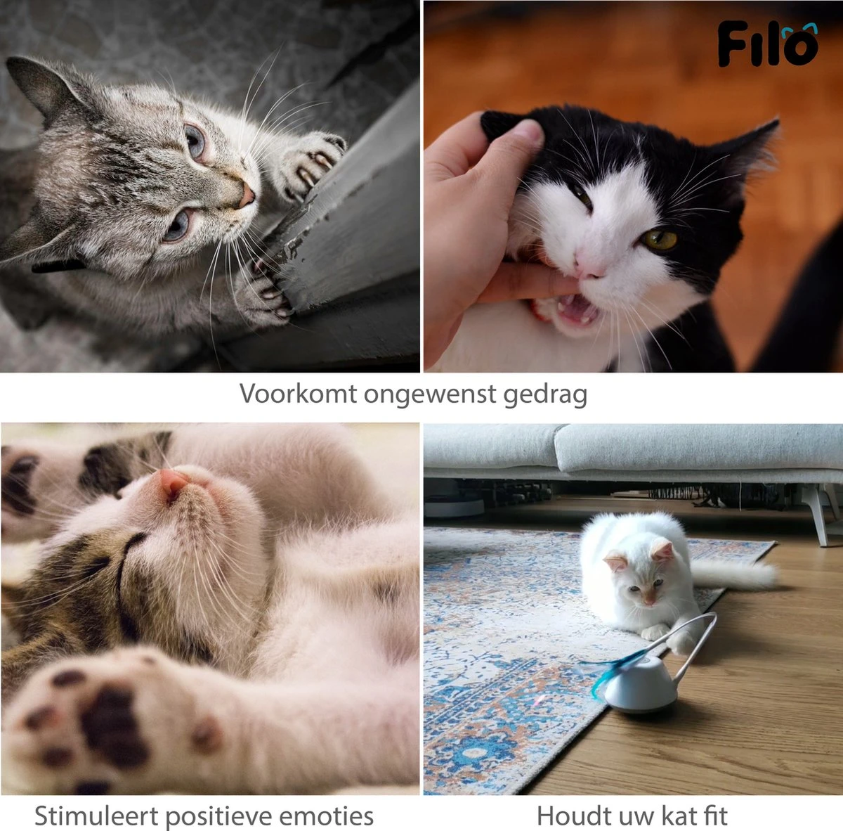 Filo Elektrisch Rijdend Kattenspeelgoed Met Laser - Rijdend Kattenspeeltje - Automatisch Interactief Speelgoed Katten - Kattencadeaus - Elektronisch Speelgoed Kittens - Kat - Kitten - Laserspeelgoed - Kado 12 Filo Elektrisch Rijdend Kattenspeelgoed Met Laser - Rijdend Kattenspeeltje - Automatisch Interactief Speelgoed Katten - Kattencadeaus - Elektronisch Speelgoed Kittens - Kat - Kitten - Laserspeelgoed - Kado - Afbeelding 10