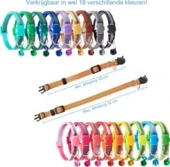 Kattenhalsband Veiligheidssluiting Kattenbandje Kitten Halsband Katten Halsband Reflecterend Verstelbaar 18-32Cm – Zwart -Winkel Voor Kattenbenodigdheden 1200x1182 6