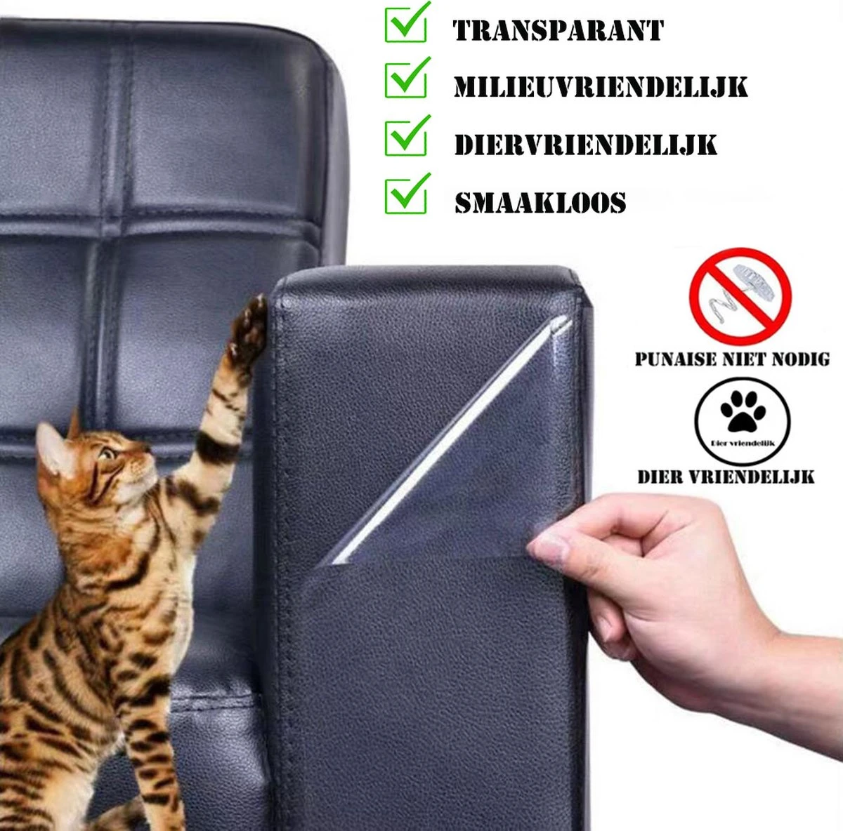 Anti Krab Katten - Kattenspeeltjes - Catnip - Anti Krab Vellen - Krabplanken - Hond - Katten - Krabpaal - 8 Stuks 3 Anti Krab Katten - Kattenspeeltjes - Catnip - Anti Krab Vellen - Krabplanken - Hond - Katten - Krabpaal - 8 Stuks