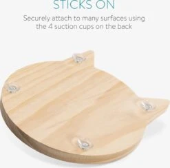 Navaris Houten Krabplank Voor Katten - Krabmat Van Hout En Sisal Voor Aan De Muur - In De Vorm Van Een Kattenkop - Te Bevestigen Met Zuignappen -Winkel Voor Kattenbenodigdheden 1200x1186 11