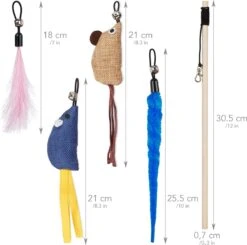 PRETTY KITTY Cat Toy Set Vegan: Grote 15-delige Kattenspeelset Met Kattenhengel, Nepveren En Kattenkruid Speelgoed Kat 11 PRETTY KITTY Cat Toy Set Vegan: Grote 15-delige Kattenspeelset Met Kattenhengel, Nepveren En Kattenkruid Speelgoed Kat -Winkel Voor Kattenbenodigdheden 1200x1191 9