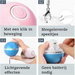 Otiume Elektrische Speelbal - Slimme Interactieve Zelfrollende Bal - Speelgoed Voor Katten - Kattenspeelgoed - Blauw 12 Otiume Elektrische Speelbal - Slimme Interactieve Zelfrollende Bal - Speelgoed Voor Katten - Kattenspeelgoed - Blauw -Winkel Voor Kattenbenodigdheden 1200x1193 16
