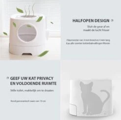 Skipoo Kattenbak Space Series - Kattenmand Met Lade - Inclusief Kattenbak Schep - Grote Kattenbak -Winkel Voor Kattenbenodigdheden 1200x1193 9