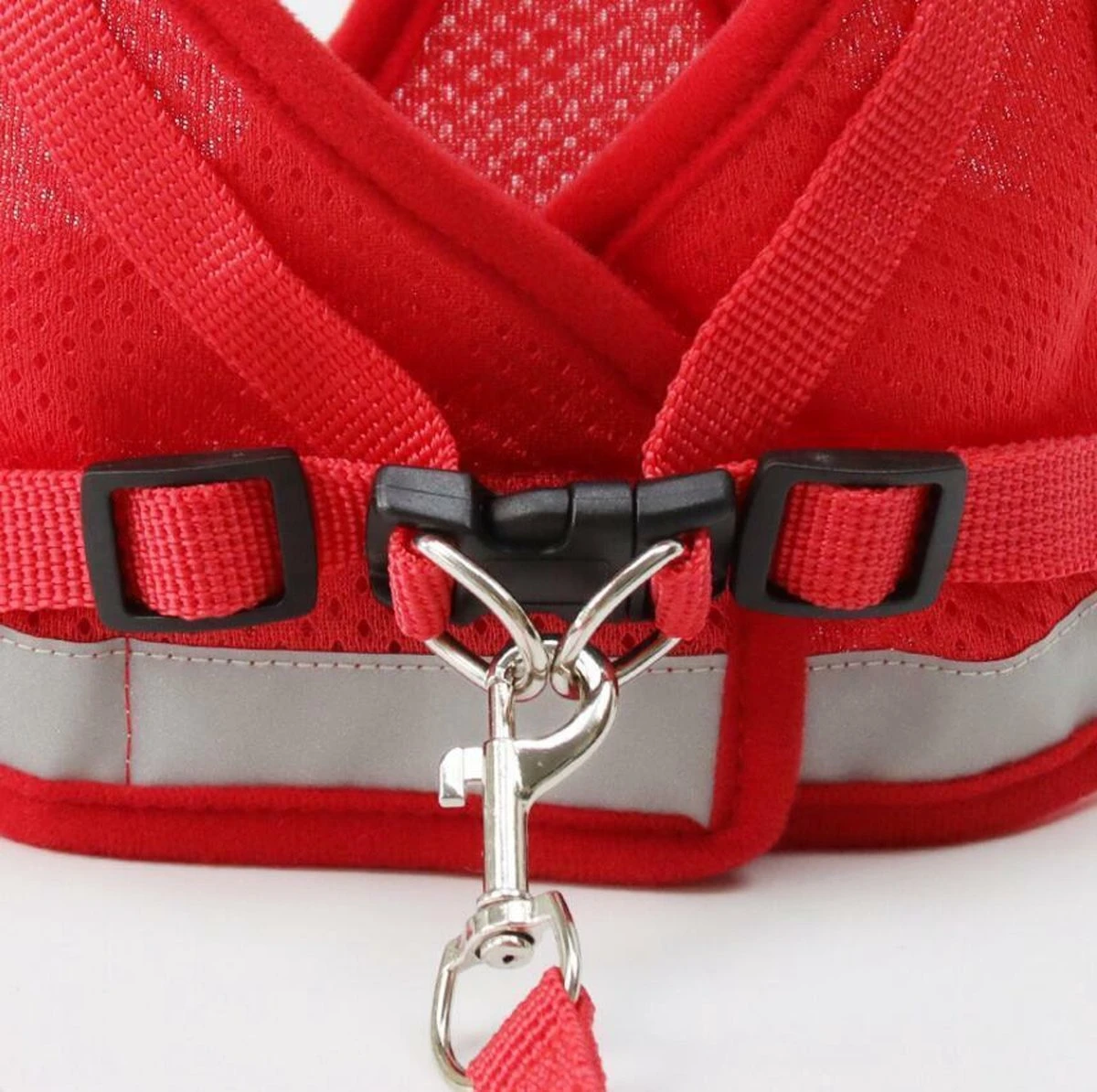 Merkloos Verstelbaar Kattentuigje Reflecterend - Kattenharnas - Kattentuig Met Looplijn - Rood - Maat S 5 Merkloos Verstelbaar Kattentuigje Reflecterend - Kattenharnas - Kattentuig Met Looplijn - Rood - Maat S - Afbeelding 3