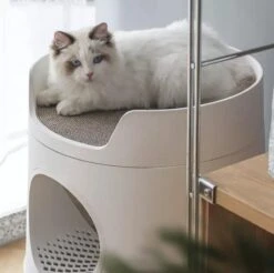 A Sunny Day Kattenbak Met Lade, Bedje En Krabplank - Inclusief Schepje - Design Kattenbak - Wit - Dichte Kattenbak - Kattenbak Gesloten 29 A Sunny Day Kattenbak Met Lade, Bedje En Krabplank - Inclusief Schepje - Design Kattenbak - Wit - Dichte Kattenbak - Kattenbak Gesloten -Winkel Voor Kattenbenodigdheden 1200x1195 20