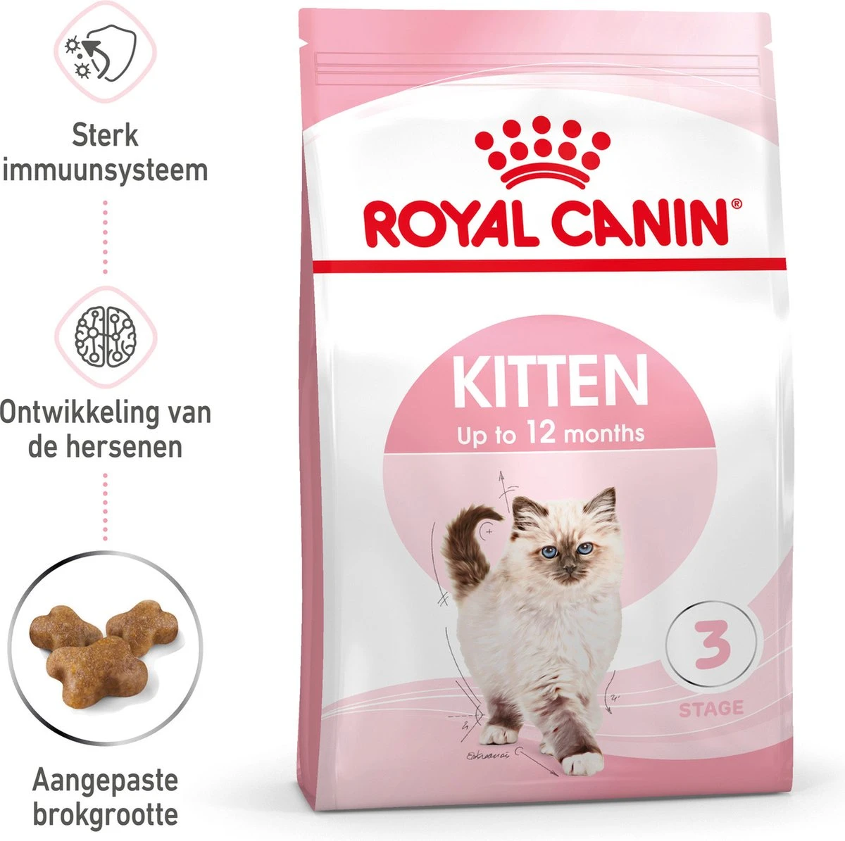 Royal Canin Kitten - Kittenvoer - 4 Kg 16 Royal Canin Kitten - Kittenvoer - 4 Kg - Afbeelding 14