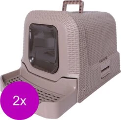 Adori Kattentoilet Rattan 69x42x41 Cm - Kattenbak - 2 X Taupe -Winkel Voor Kattenbenodigdheden 1200x1196 7