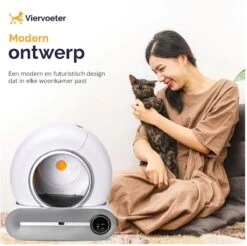 Viervoeter™ Kattenbak Zelfreinigend – Automatische Kattenbak – Zelfreinigende Kattenbak – Anti-geur – 53x58x55cm – Bedienen Via App – 65 Liter -Winkel Voor Kattenbenodigdheden 1200x1197 19