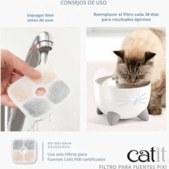 Catit Pixi Fountain Filter Cartridge - Kattendrinkbak - 6 Stuks -Winkel Voor Kattenbenodigdheden 1200x1197 3