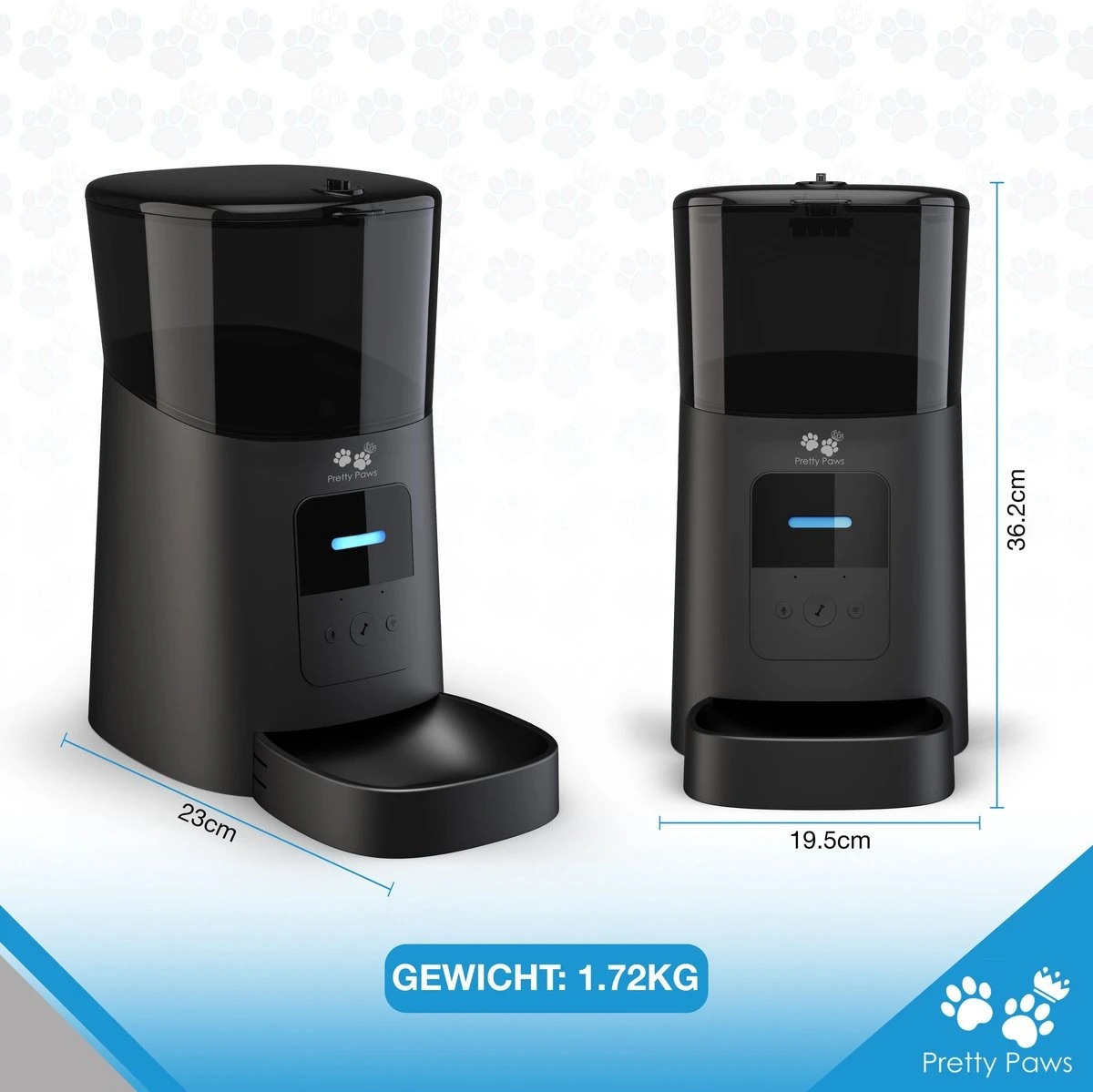 Pretty Paws PP005 Wifi Voerautomaat Zwart - Automatische Voerbak - Slimme Voerautomaat Met App - Instelbaar Voedingsschema - WIFI 13 Pretty Paws PP005 Wifi Voerautomaat Zwart - Automatische Voerbak - Slimme Voerautomaat Met App - Instelbaar Voedingsschema - WIFI - Afbeelding 11