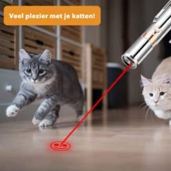 DOWO® - Laserpen - USB Oplaadbaar - Kattenspeeltjes - 7 Verschillende Standen - Laserlampje - RVS Zilver - Laser Pointer -Winkel Voor Kattenbenodigdheden 1200x1200 1059