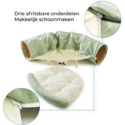 AYOO® Kattentunnel - Kattenmand - Kattenbed - Kattenkussen - Kattenhuis - Speeltunnel Kat - Kattentunnel Met Kattenmand - Poezenmand - Konijnentunnel - Groen 13 AYOO® Kattentunnel - Kattenmand - Kattenbed - Kattenkussen - Kattenhuis - Speeltunnel Kat - Kattentunnel Met Kattenmand - Poezenmand - Konijnentunnel - Groen -Winkel Voor Kattenbenodigdheden 1200x1200 1120
