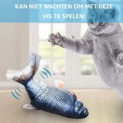 TwinQ Dansende Vis - Bewegende Vis Met Kattenkruid - Kattenspeeltjes - USB Oplaadbaar - Speelgoed Voor Katten - Incl. Kattenlampje -Winkel Voor Kattenbenodigdheden 1200x1200 1123