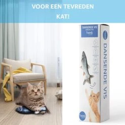 TwinQ Dansende Vis - Bewegende Vis Met Kattenkruid - Kattenspeeltjes - USB Oplaadbaar - Speelgoed Voor Katten - Incl. Kattenlampje -Winkel Voor Kattenbenodigdheden 1200x1200 1124
