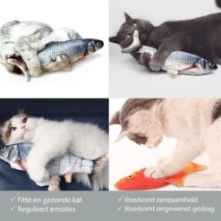 Filo Elektrisch Kattenspeeltje Bewegende Vis 30CM Met Kattenkruid + Goudvis 20CM - Interactief Speelgoed Katten - Elektronisch Kattenspeelgoed - Dansende Elektrische Speelvis Kat - Kattenspeeltjes Intelligentie - Speelgoed Kittens - Speeltjes Kitten -Winkel Voor Kattenbenodigdheden 1200x1200 1138