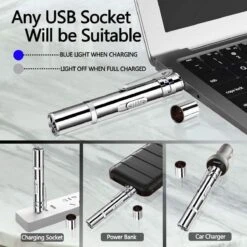 USB Laserpen-7 In 1- Kattenspeelgoed-rode Laser- Fluwelen Opbergzakje- LED- UV Licht- USB Oplaadbaar- Laserlampje- Nieuw Model 2020 -Winkel Voor Kattenbenodigdheden 1200x1200 1147