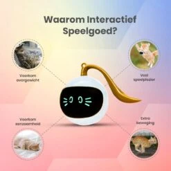 Otiume Slimme Katten Speeltje - Interactieve Zelf Rollende Bal Voor Katten - Kattenspeeltjes -Speelgoed Voor Dieren - USB Oplaadbaar -Winkel Voor Kattenbenodigdheden 1200x1200 1181