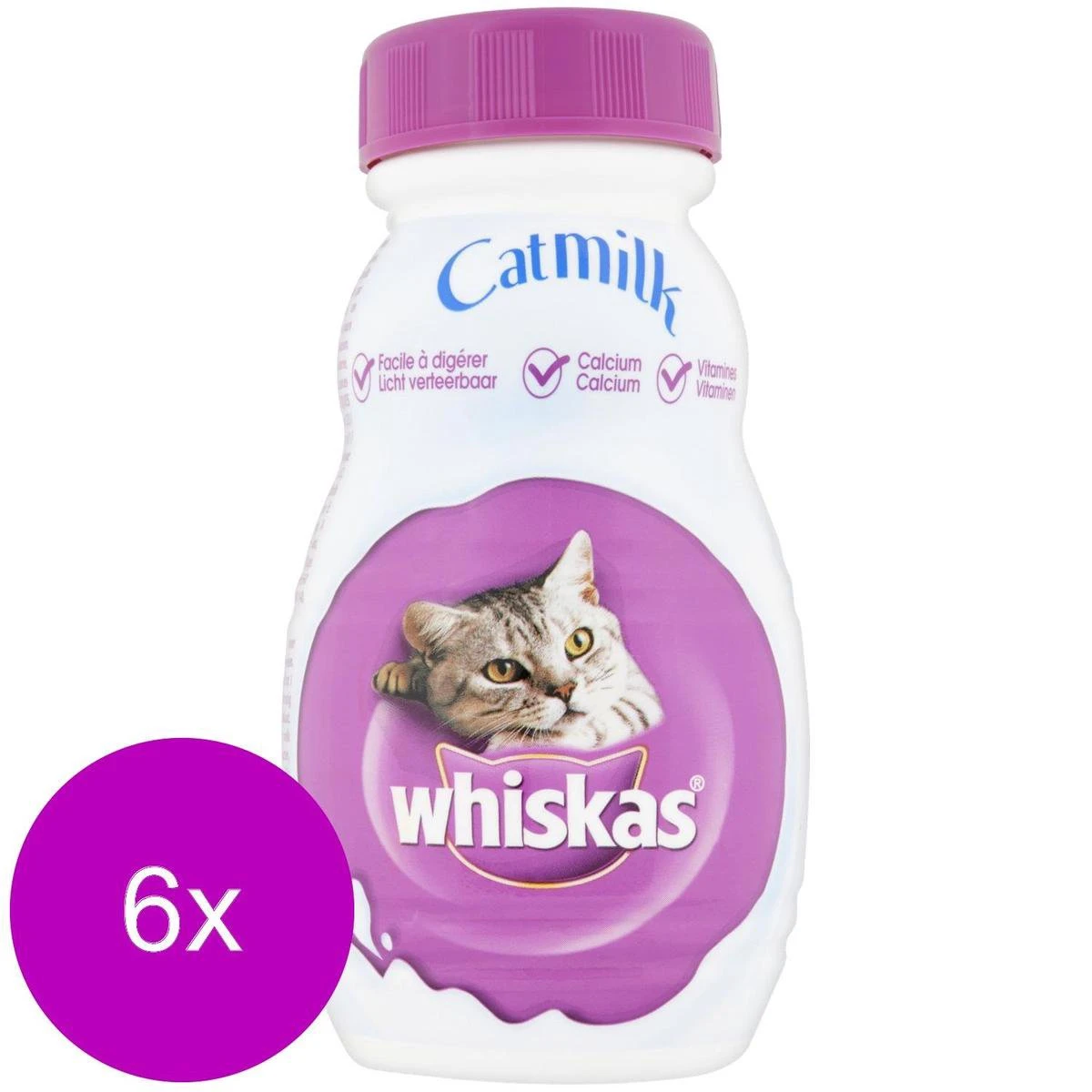 Whiskas Catmilk Melk - Kattensnack - 6 X 200 Ml 4 Whiskas Catmilk Melk - Kattensnack - 6 X 200 Ml - Afbeelding 2